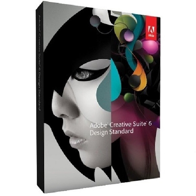Entwurfs-Standard-Einzelhandels-Kasten Adobes Creative Suite 6